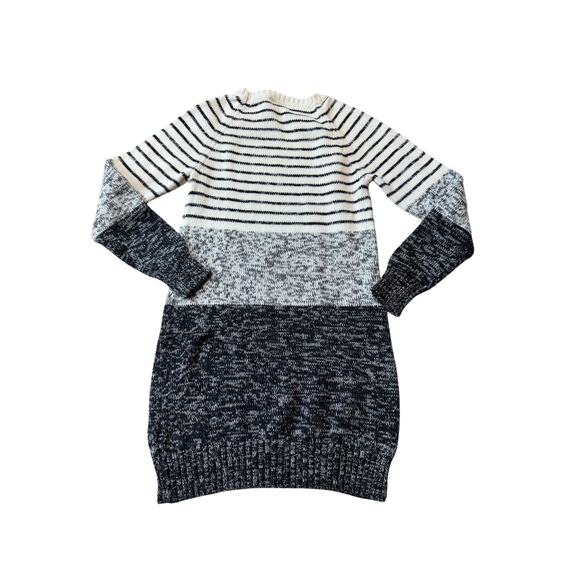 Roxy Sweater Dress, size women's Medium, Black, gray & cream soft sweater - Picture 2 of 10